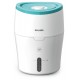 Philips HU4801/01 humidificador Vapor 2 L Verde, Blanco